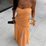 Jefre Sei Renata Dress in Apricot