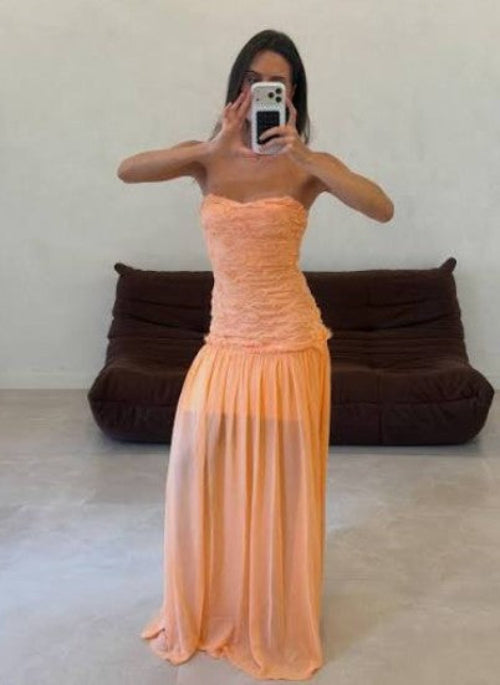 Jefre Sei Renata Dress in Apricot