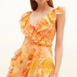 Kate Ford Cosmos Frill Gown