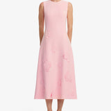 Leo Lin Cleo Applique Sleeveless Midi Dress