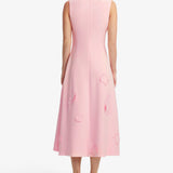 Leo Lin Cleo Applique Sleeveless Midi Dress