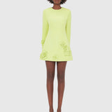 Leo Lin Aliza Long Sleeve Petal Mini Dress