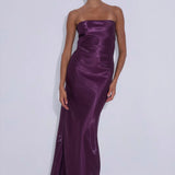 Lidee York Dress in Plum Gloss
