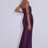 Lidee York Dress in Plum Gloss