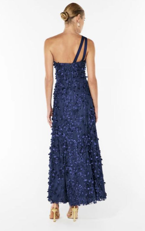 Manning Cartell Enchantment One Shoulder Dress in Royal Blue Back View