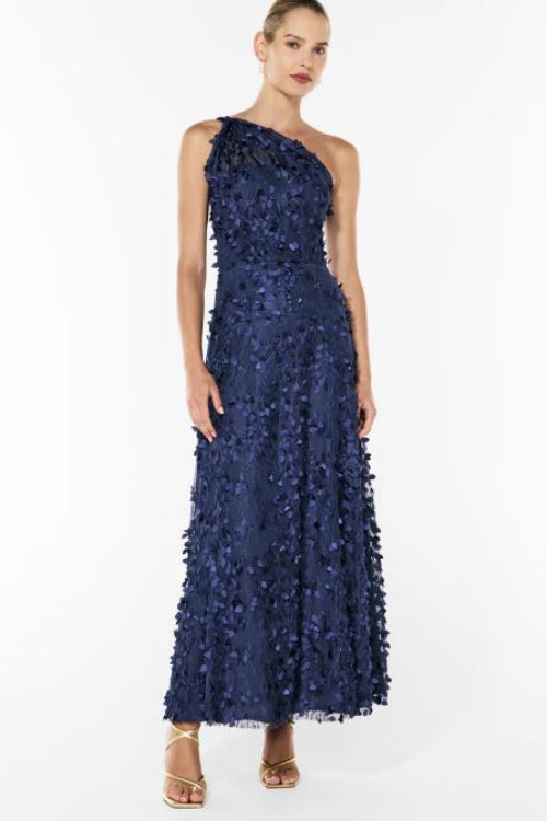 Manning Cartell Enchantment One Shoulder Dress in Royal Blue Front View