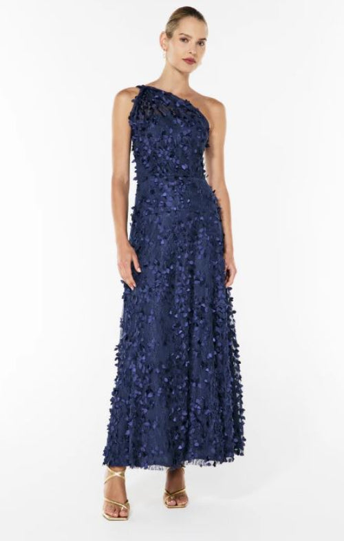 Manning Cartell Enchantment One Shoulder Dress in Royal Blue Front View