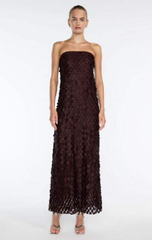 Manning Cartell Supreme Extreme Column Dress in Mulberry Front View