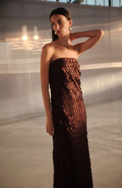 Manning Cartell Supreme Extreme Column Dress in Mulberry