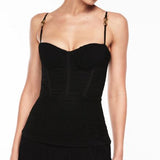 Manning Cartell Double Time Pleat Maxi Dress in Black