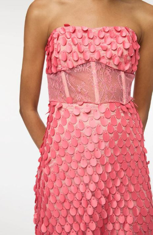 Manning Cartell Supreme Extreme Strapless Gown in Peony Close Up