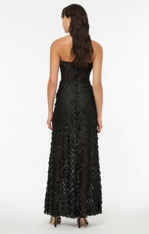 Manning Cartell Supreme Extreme Strapless Gown in Black Back View