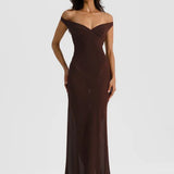 Natalie Rolt Brielle Dress in Espresso