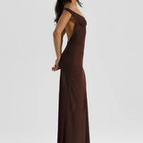 Natalie Rolt Brielle Dress in Espresso