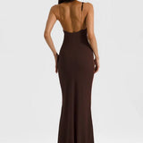 Natalie Rolt Hallie Gown in Espresso