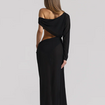 Natalie Rolt Imogen Dress in Black Back View