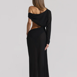 Natalie Rolt Imogen Dress in Black Back View