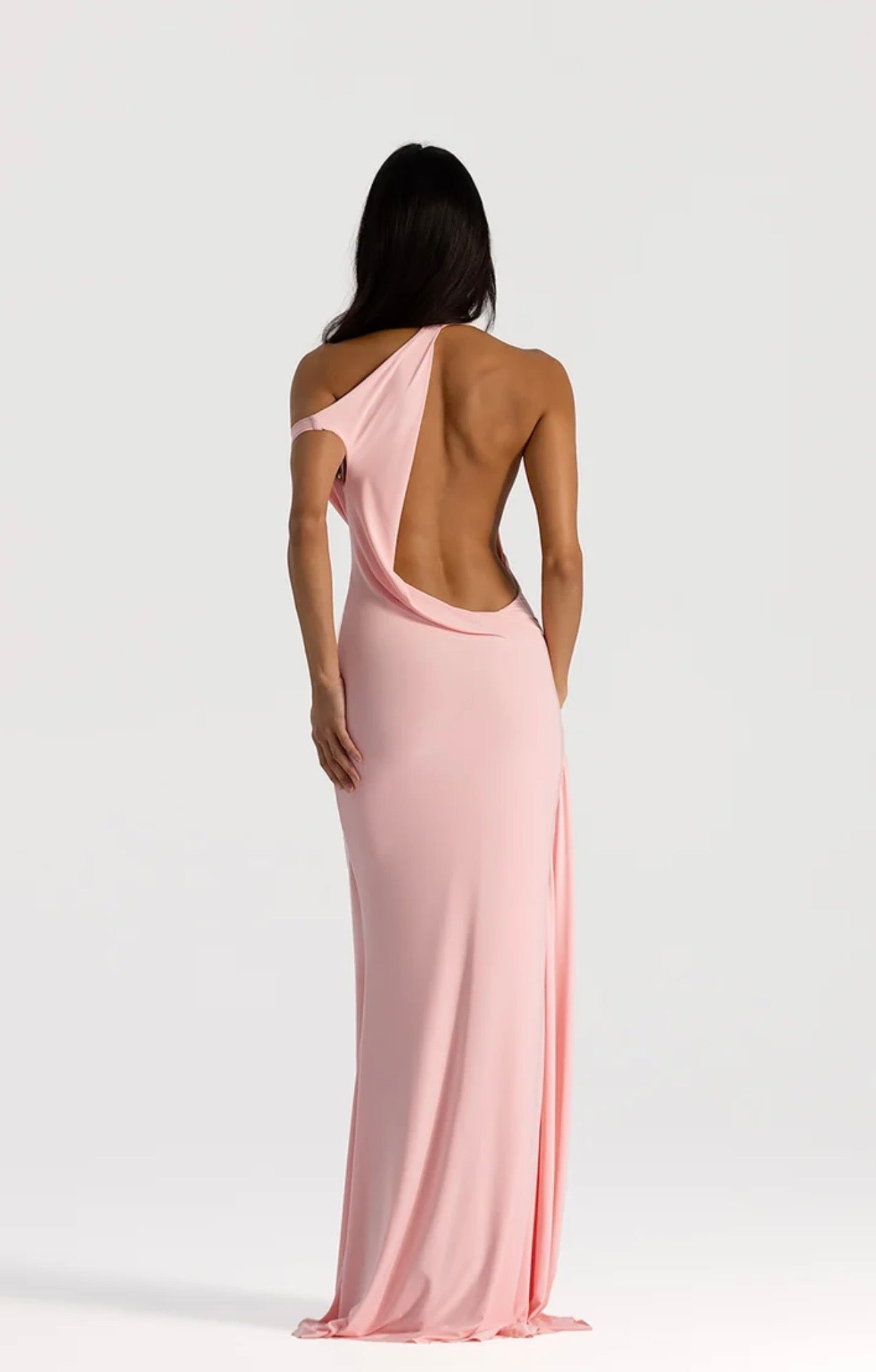 Natalie Rolt Mariela Gown in Blossom Pink Back View
