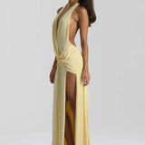 Natalie Rolt Winona Gown in Lemon