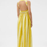 Orton Slub Silk Striped Sundress