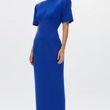 Rachel Gilbert Dover Short Sleeve Dress in Cobalt