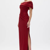Rachel Gilbert Gale Gown in Wine