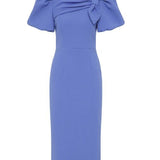 Rebecca Vallance Violetta Midi Dress in Periwinkle Blue