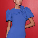 Rebecca Vallance Violetta Midi Dress in Periwinkle Blue