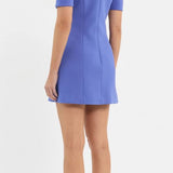 Rebecca Vallance Violetta Short Sleeve Mini Dress in Periwinkle Blue