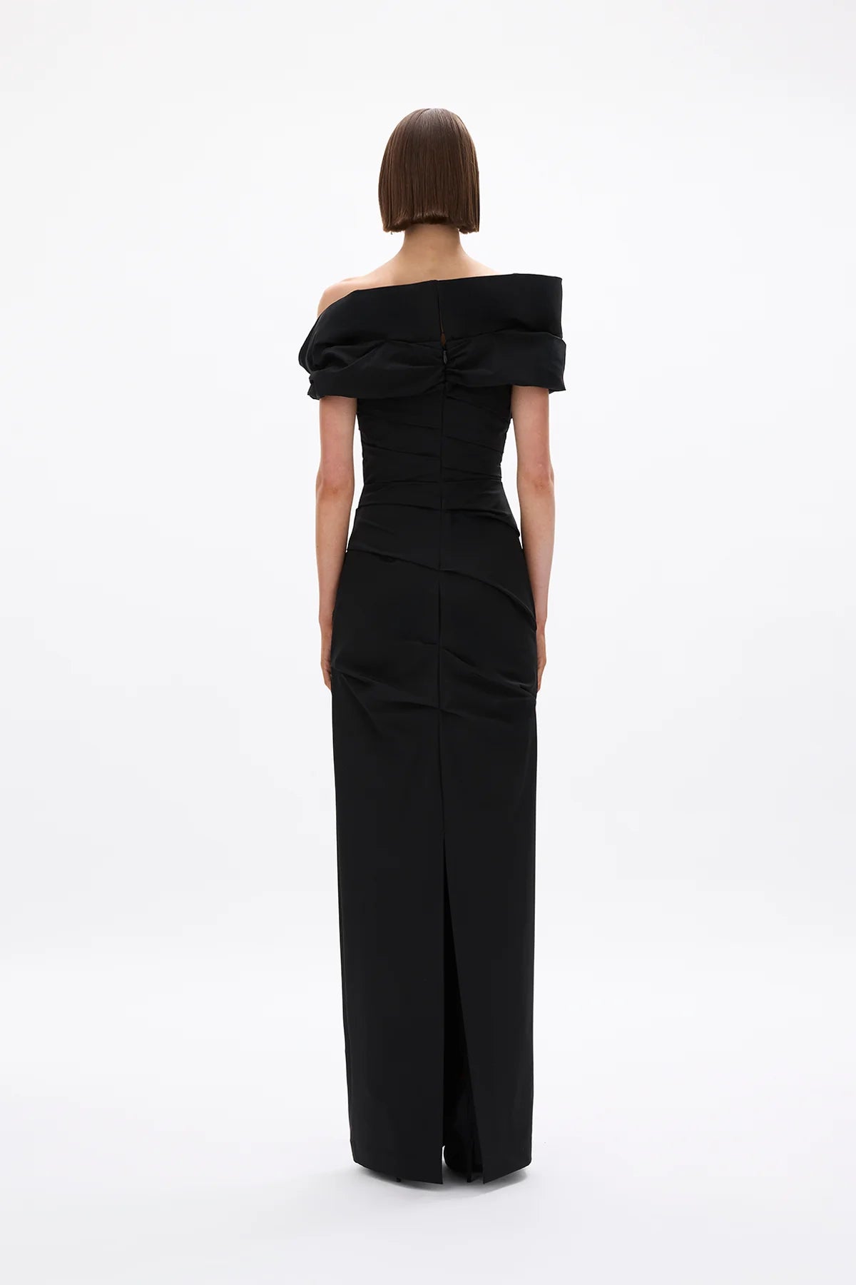 Rachel Gilbert Monique Gown Black Back View