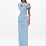 Rachel Gilbert Monique Gown in Sky Blue Front View