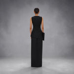 Rachel Gilbert Rick Gown in Black Back View
