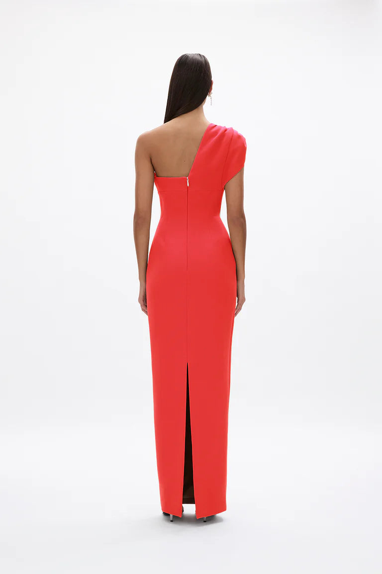 Rachel Gilbert Winnie Gown in Coral Back View