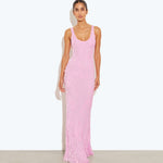 Rat and Boa Amaris Dress in Pink Front View