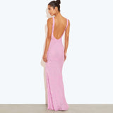Rat and Boa Amaris Dress in Pink Back View