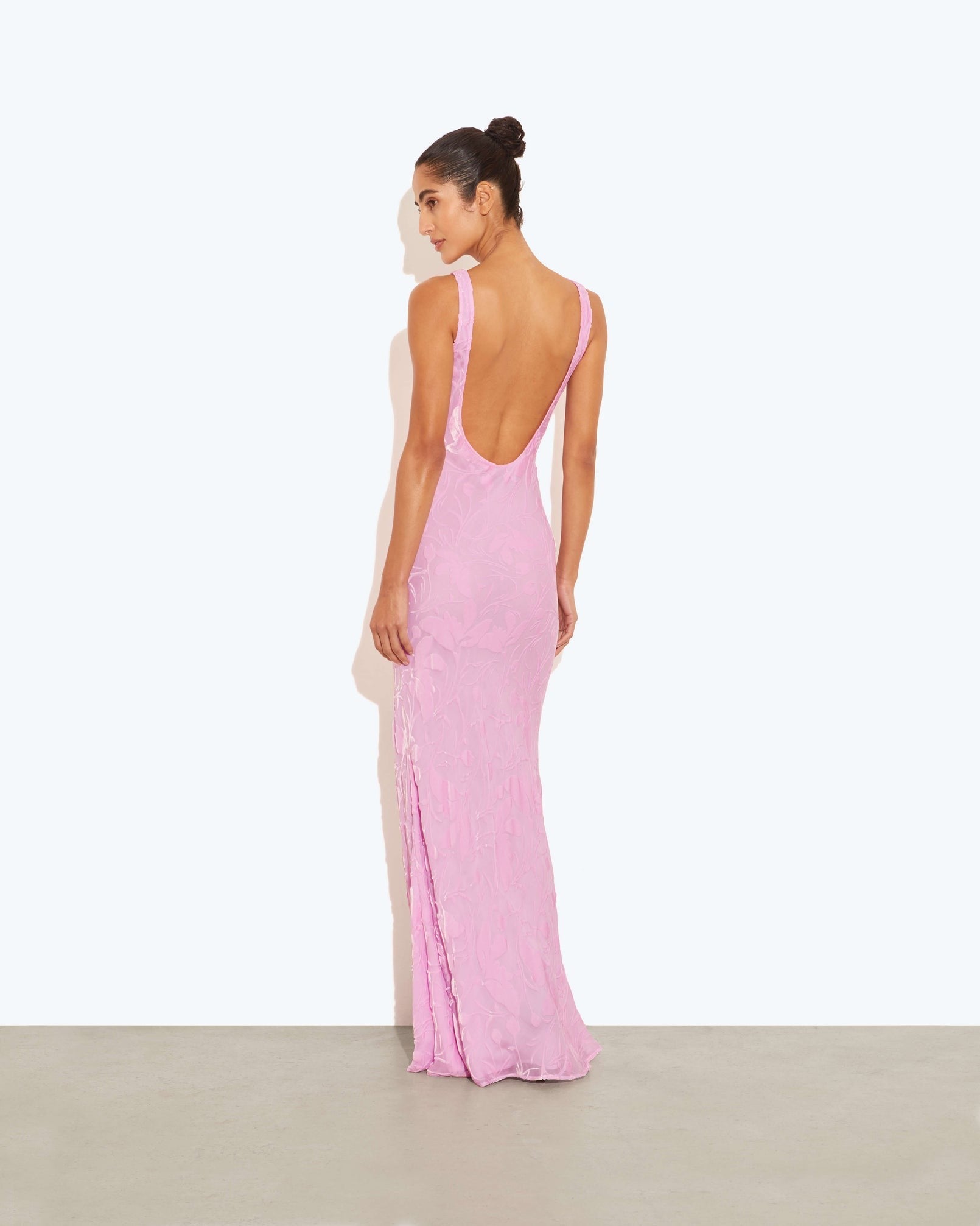 Rat and Boa Amaris Dress in Pink Back View