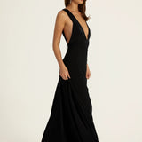 Ance Gria Rosa Gown in Black