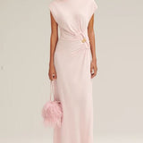 Scanlan Theodore Turban Ring Dress in Pink
