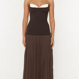 She is Olla Nicolette Gown in Espresso