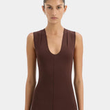 Sir Apolline Maxi Dress in Dark Chocolate