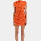 Sir Blanca Mini Dress in Tangerine