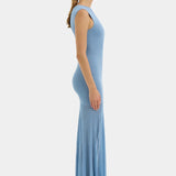 Sir Indigo Twist Dress in Blue