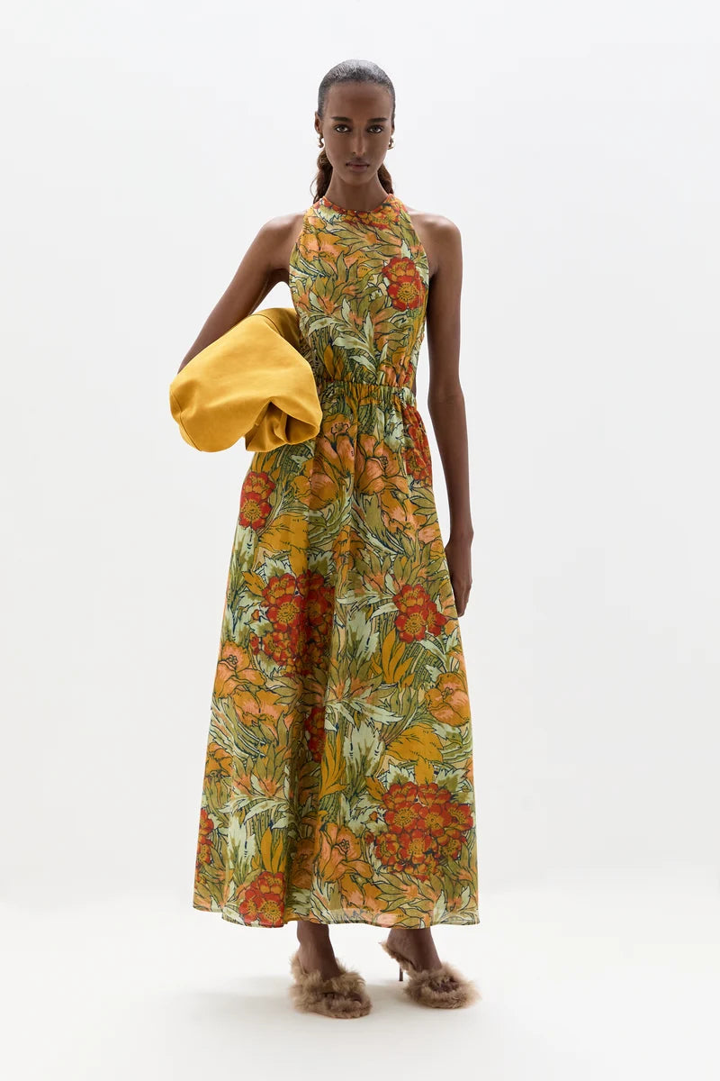 Sir Eliana Cross Back Maxi Dress Front View