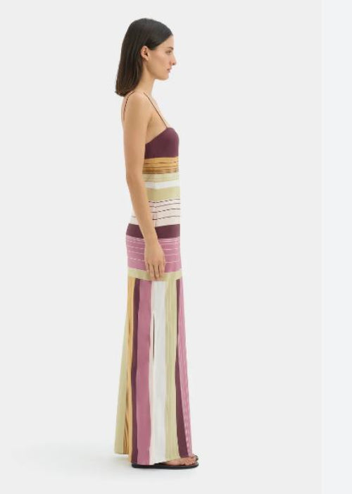 Sir Fontana Slip Dress in Elisa Stripe Side View