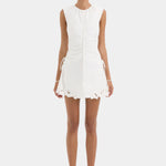 Sir Klara Ruched Mini Dress in Ivory