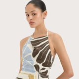 Sir Lola Pleated Midi Dress