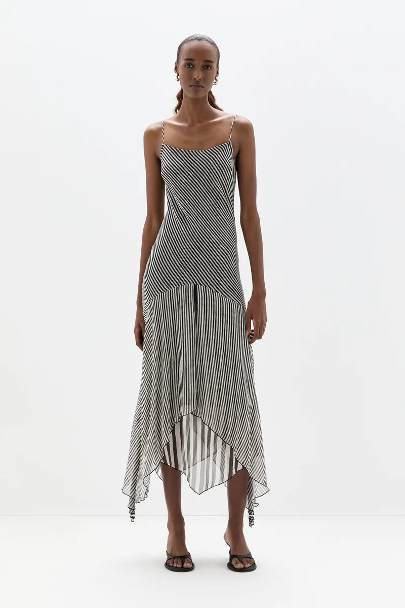 Sir Marlowe Layered Midi Dress Front View