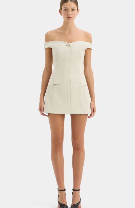 sir sandrine mini dress Sir The Label Sandrine Tailored Black Mini Dress Hire