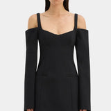 Sir Sandrine Long Sleeve Mini Dress in Black