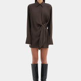 Sir Sorrento Mini Dress in Bitter Chocolate